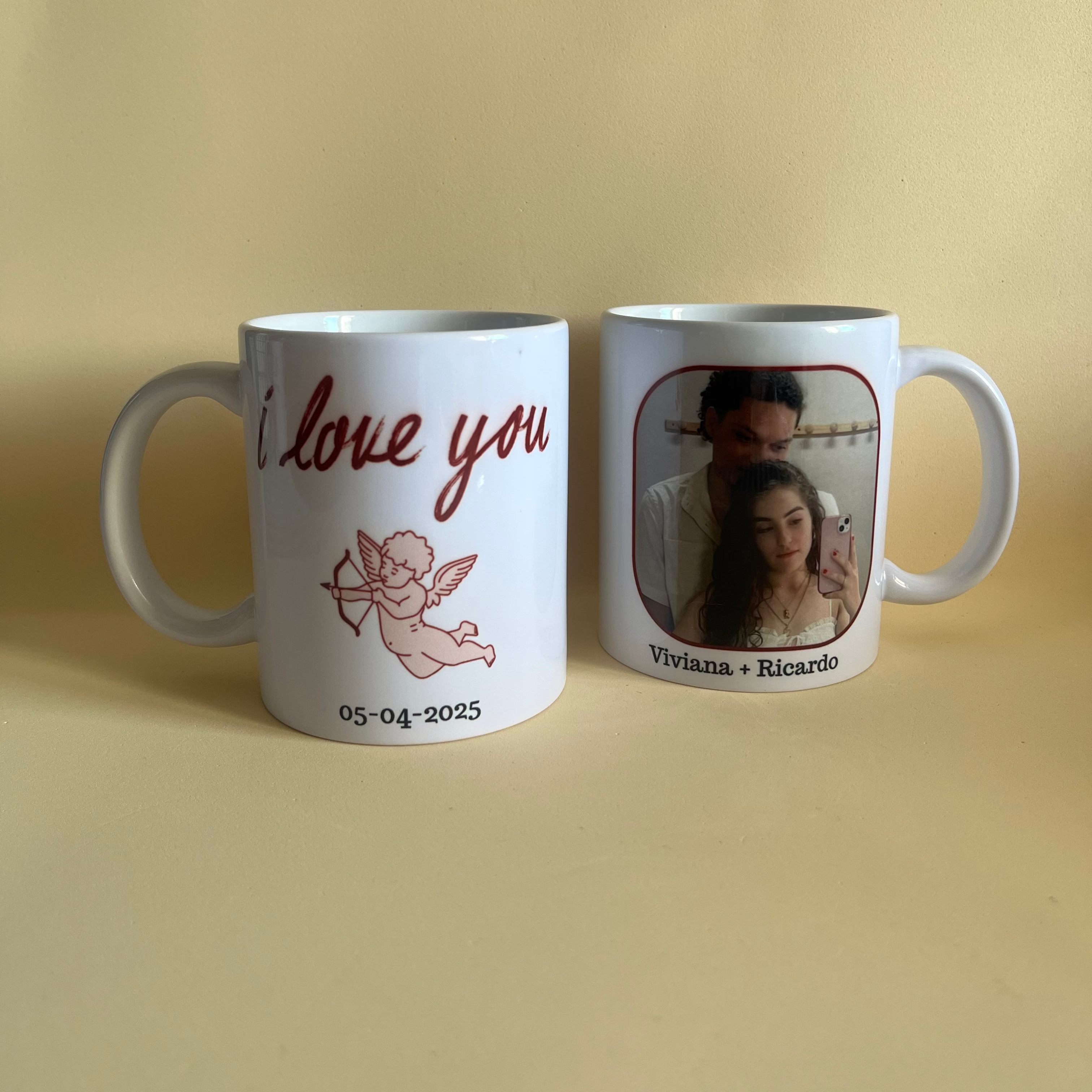 PACK 2 CANECAS - I LOVE YOU (MODELO PERSONALIZÁVEL)