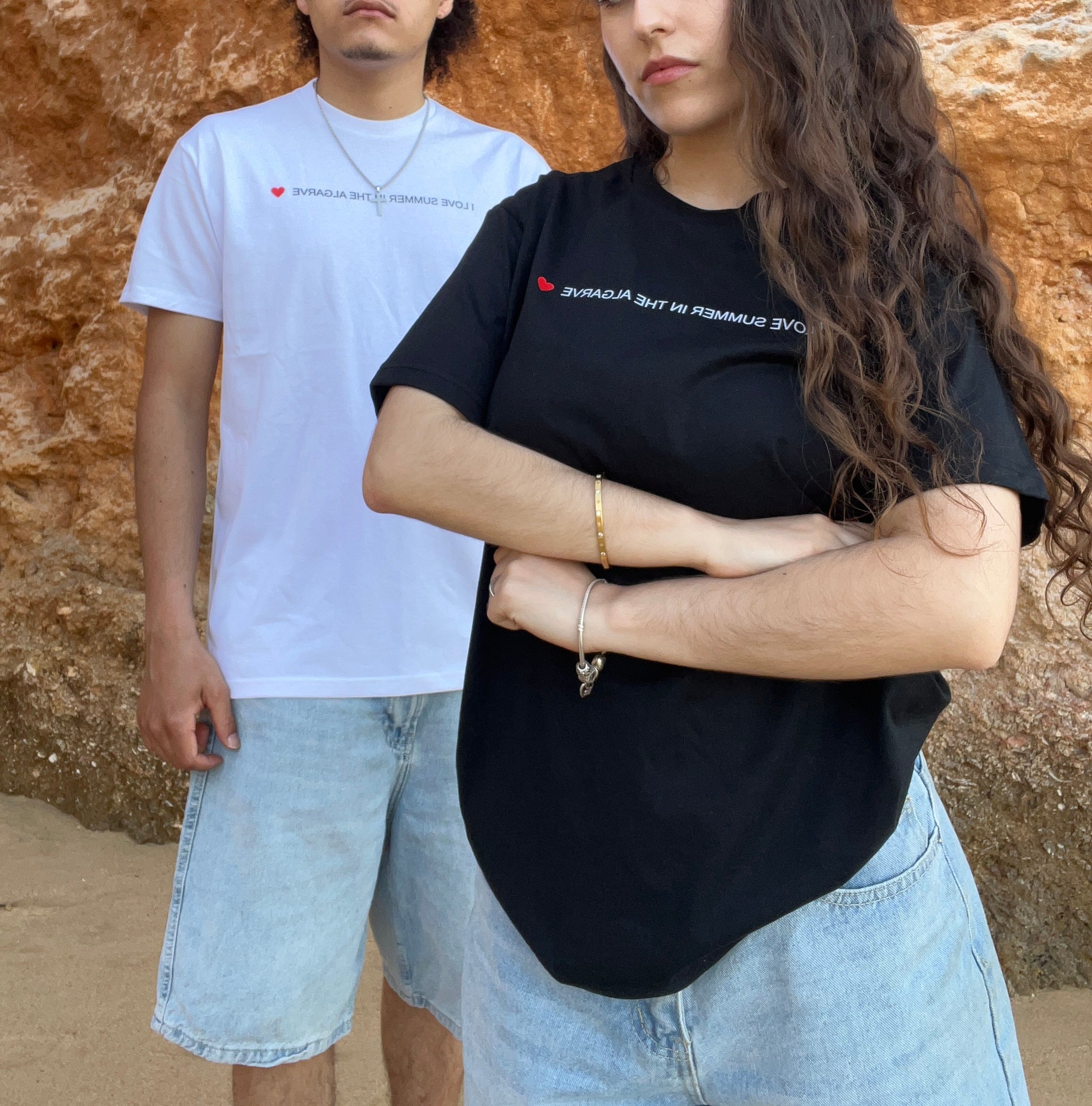 TSHIRT UNISEXO MODELO "I LOVE SUMMER IN THE ALGARVE"