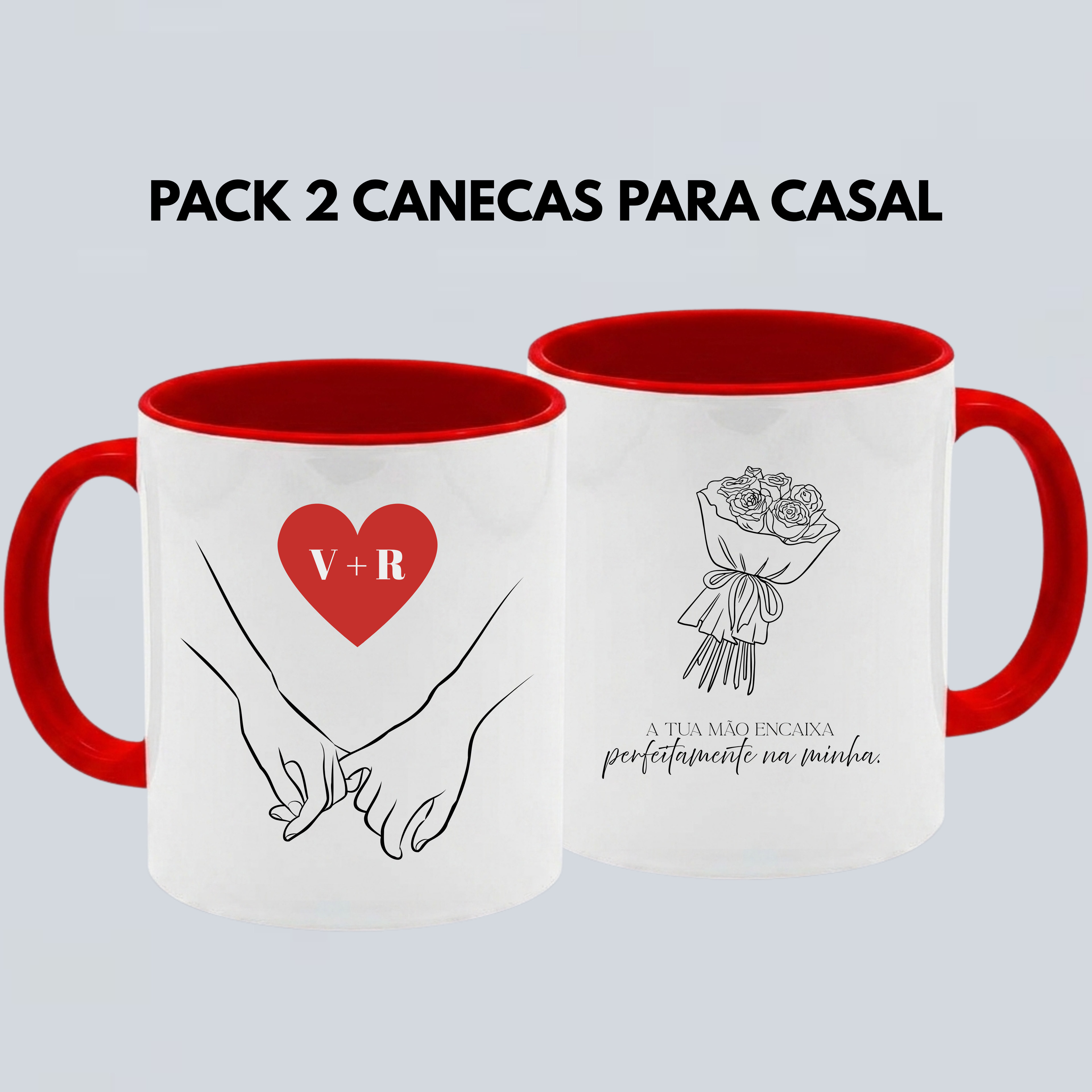PACK 2 CANECAS - INICIAIS