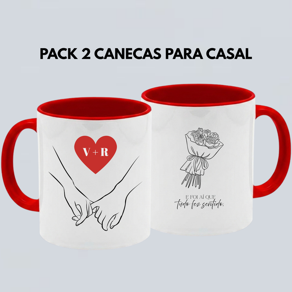 PACK 2 CANECAS - INICIAIS