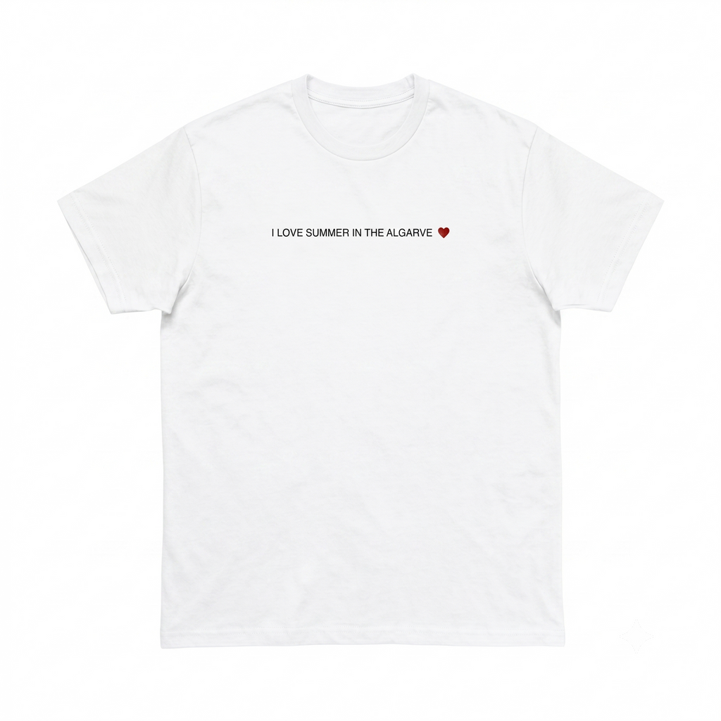 TSHIRT UNISEXO MODELO "I LOVE SUMMER IN THE ALGARVE"