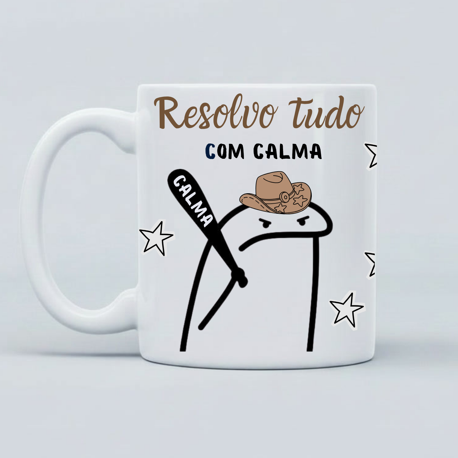 CANECA RESOLVO TUDO COM CALMA